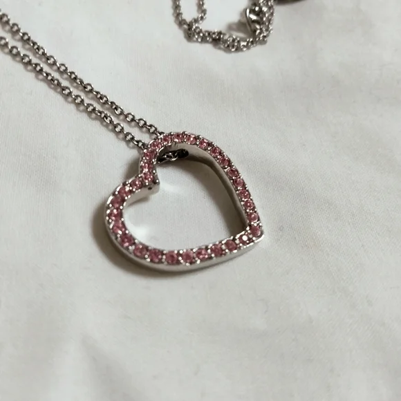 𝅺💍pink Rhinestone Heart - Picture 2 of 3